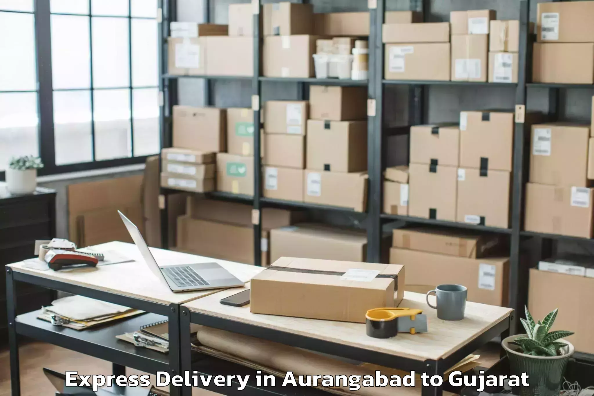 Aurangabad to Adalaj Express Delivery Booking